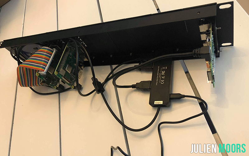 Première alimentation du Rack Pi